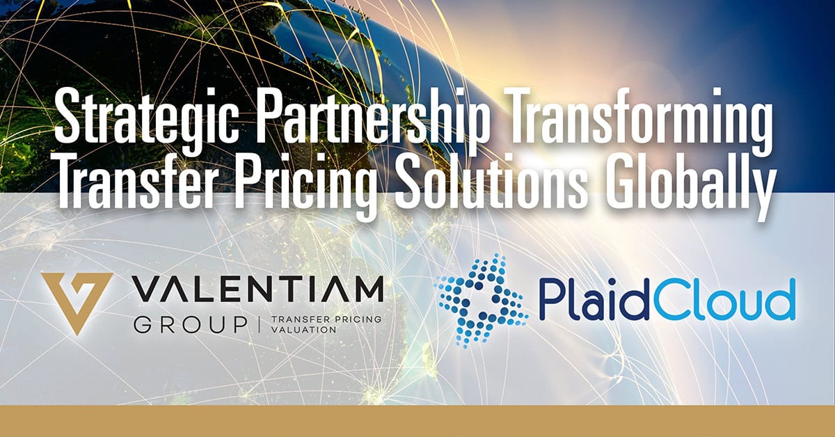 PlaidCloud and Valentiam Group Announce Strategic Partnership Transforming Transfer Pricing Solutions Globally