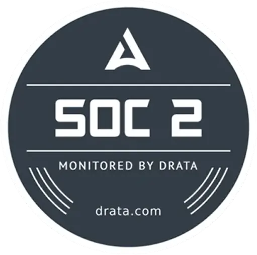 SOC 2 monitored by Drata